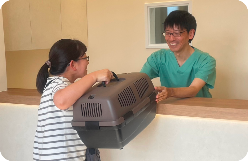 飼い主様と獣医師